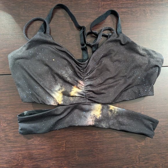 Handful Cut-Out Galaxy Sports Bra - Picture 3 of 6